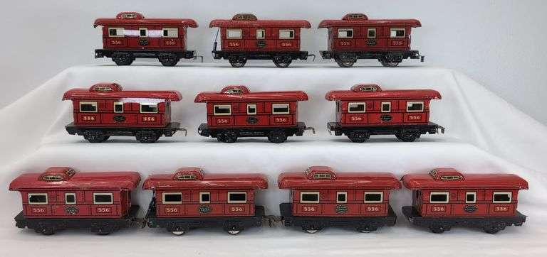 Lot of 19 Marx O Gauge 556 New York Central Lines Train Caboose w/variations