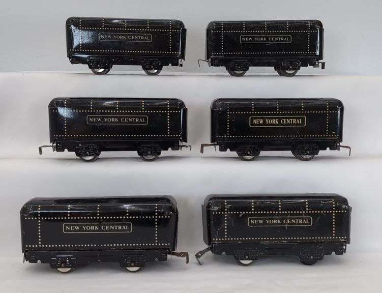 Lot of 12 Marx O Gauge lithographed tinplate streamline New York Central Train steam locomotive tenders