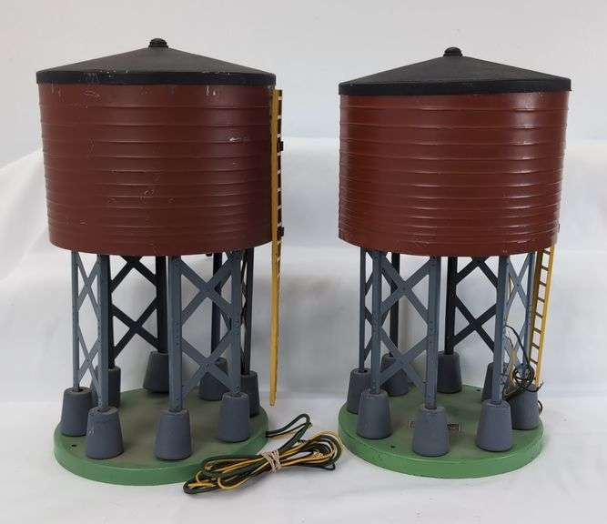 Postwar American Flyer S Gauge operating water towers, control button