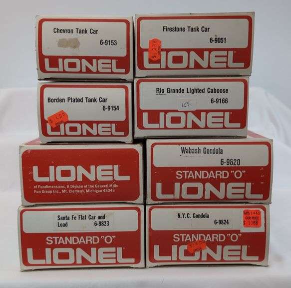Modern Era Lionel O Gauge 9051, 9153, 9154, 9166, 9600, 9820, 9823, 9824 Mint in box