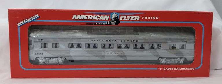 Modern Era American Flyer 'S' Gauge Western Pacific Silver Palace Vista Dome Car Mint in box image
