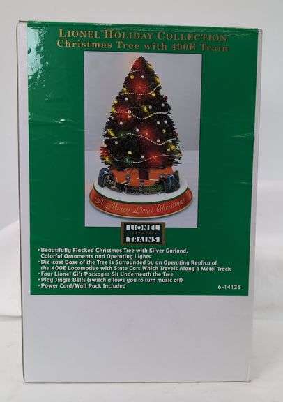 Modern Lionel 14125 Holiday Collection Christmas Tree with 400E Train Mint C10 image