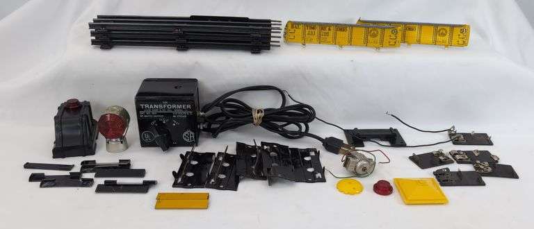 Marx O Gauge Track, Transformer, Bumper, Battery-Op Motor, Contacts, More image