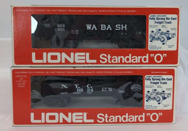 Modern Era Lionel O Gauge 9051, 9153, 9154, 9166, 9600, 9820, 9823, 9824 Mint in box