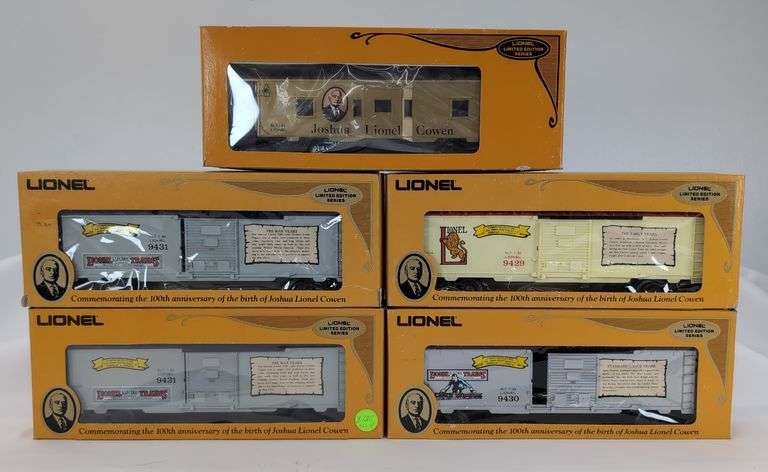 Modern Era Lionel 100th Anniversary 6421, 9429, 9430 two 9431 Mint in box image