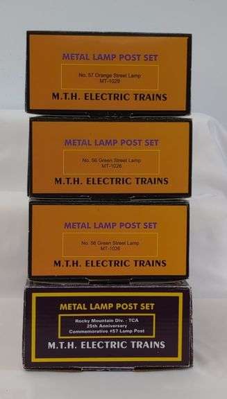 Modern Era MTH Rail King O Gauge Street Lamp Sets Mint in box