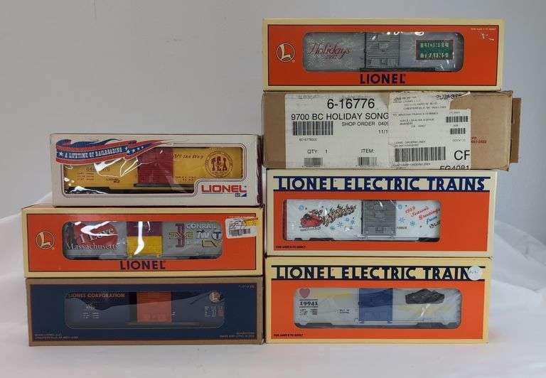 Modern Era Lionel O Gauge 16776, 19908, 19941, 6464-1970, 19951, 2714-200 in Original Boxes image