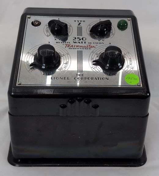 Lionel Trainmaster Type Z 250 Watt Transformer with Instructions