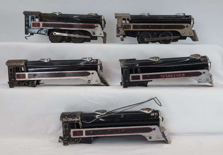 Marx O Gauge Canadian Pacific style 0-4-0 electric steam locomotives