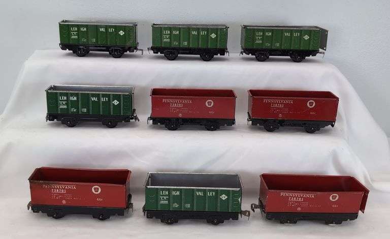 Lot of 15 Marx O Gauge high side gondolas 28500 Lehigh Valley 738701 PRR