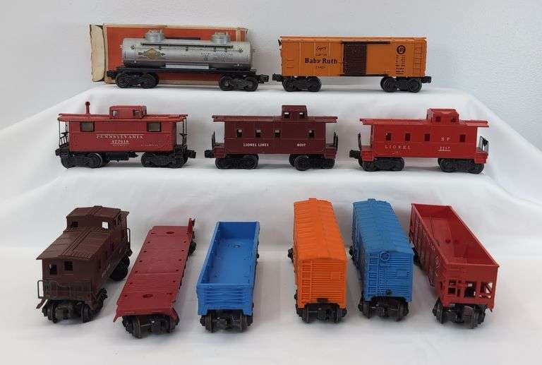 Postwar Lionel O Gauge 6112 6818 6037 2457 6014 6044 X2454 6476 6017 2257 6465 image