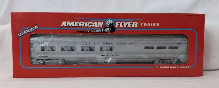 Modern Era American Flyer S Gauge 48932 WP California Zephyr Silver Platter Dining Car Mint in box image