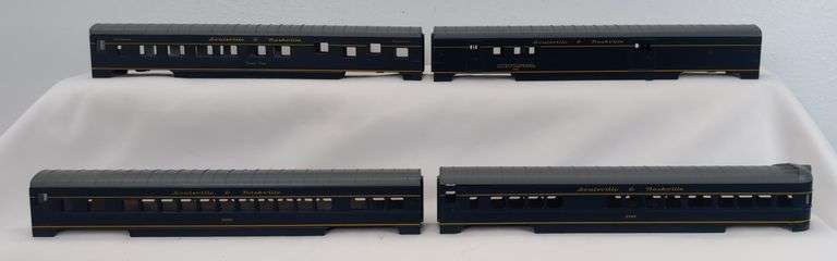 CON-COR HO Scale Louisville & Nashville 4-Car Passenger Set #0001-092034 unassembled Mint