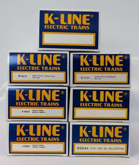 Modern Era K-Line Electric Trains O Gauge Desert Storm freight un-run in box
