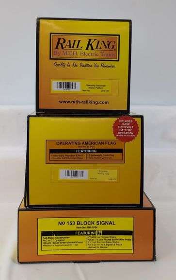 Modern Era Rail King by MTH Electric Trains O Gauge 30-9107, 30-9103, RK-1034 Mint in box