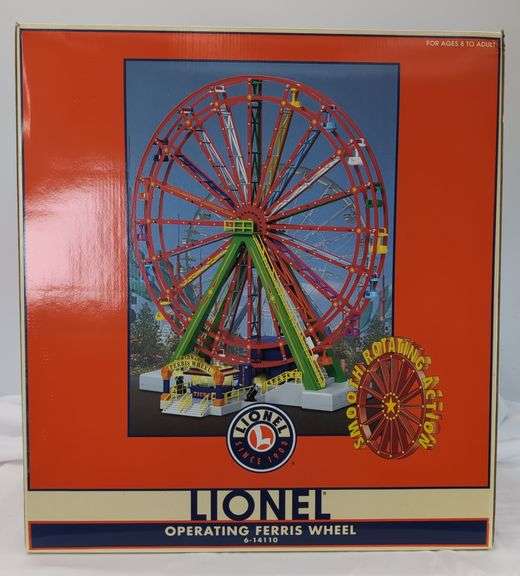 Modern Era Lionel Operating Ferris Wheel O Gauge 6-14110 Mint in shipper image