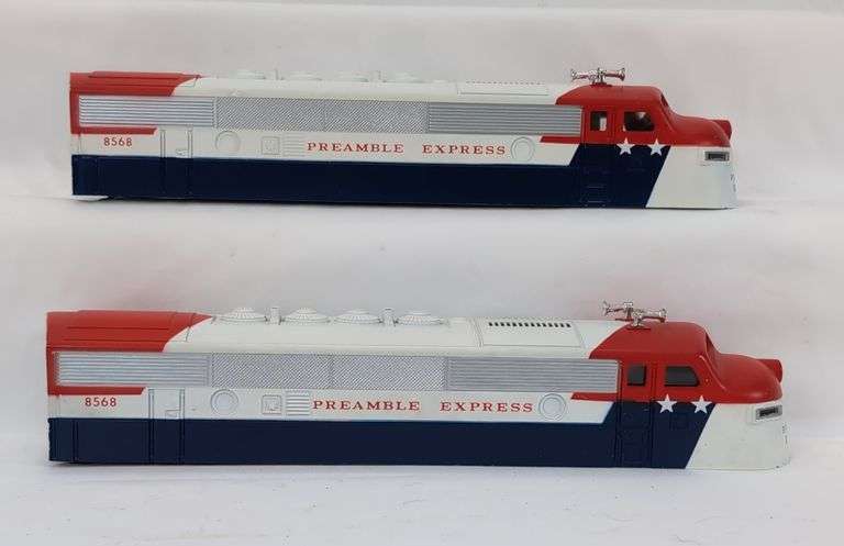 Modern Era Lionel O Gauge Preamble Express 8568 F3a diesel locomotive shells