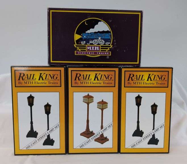 Modern Era MTH Rail King O Gauge Street Lamp Sets Mint in box