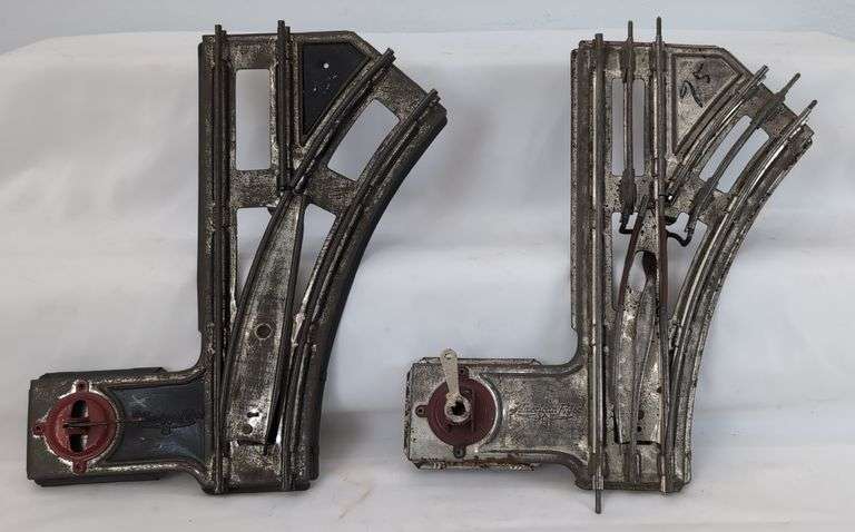 Prewar American Flyer O Gauge 2 and 3 Rail Train Track, Crossover, Switches, Uncoupler Lot