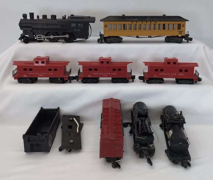 Postwar American Flyer Lines S Gauge 21165 Erie, 806, 24636, 24636, 625 Shell, 912, 736, 20 image