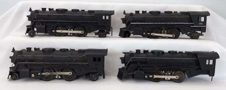 Marx O Gauge die-cast 666 2-4-2 steam locomotives