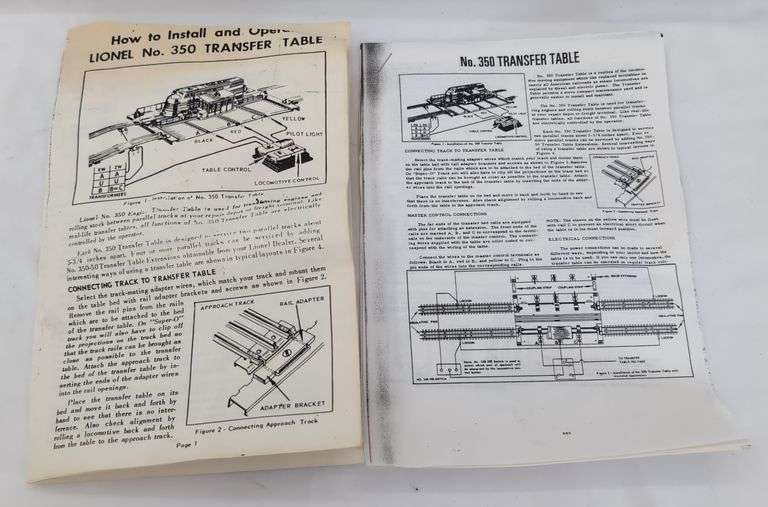 Postwar Lionel O Gauge No. 350 Transfer Table with Control