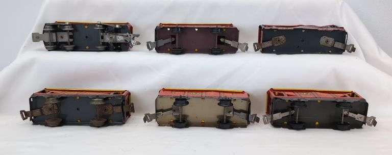 Lot of 17 Marx O Gauge 554 NP, 738701 PRR, 86000 D.L.&W. Coal Cars