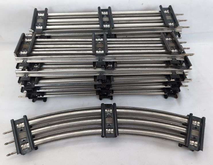 NOS Postwar Lionel O Gauge straight 71 sections, three bundles with factory wire band, two curved, four half straight