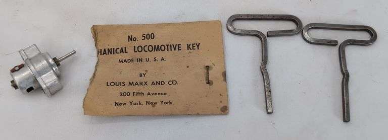 Louis Marx & Co. O Gauge windup 0-4-0 steam locomotive train engines and parts