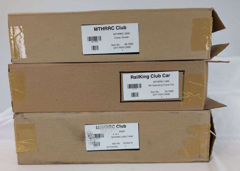 Modern Era MTH Rail King O Gauge 30-7939, 30-7928, 20-92014 Mint in box