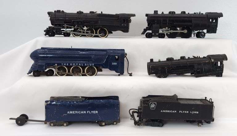 Postwar American Flyer steam locomotives 350 w/tender, 565, 21161, 316 w/tender image