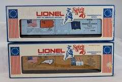 Modern Era Lionel O Gauge Spirit of '76 7600, 01, 02, 03, 05, 06, 08, 10, 12, 13 in box