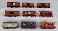 Wyandotte Hafner O Gauge Overland Flyer, Chicago & North Western, Pennsylvania lithographed tinplate freight