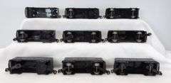 Marx O Gauge Tenders: New York Central, Penn Central, Santa Fe nineteen total