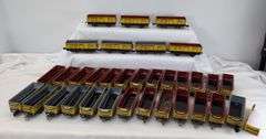 Lot of 33 Marx O Gauge Baltimore & Ohio 241708 gondolas with variations
