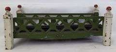 Prewar/Postwar Lionel O Gauge bridge span w/approaches, track, keepers, wire coils, lockons, More