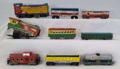 Alps, Marx, Modern Toys, SSN, lithographed Japanese tinplate toy trains