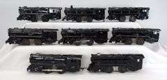 Lot of 15 Marx O Gauge electric, battery op, key wind steam locomotives