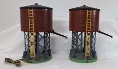 Postwar American Flyer S Gauge operating water towers, control button