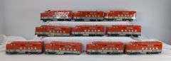 Marx O Gauge Southern Pacific 6000 diesel locomotive A units 4 powered 4 dummy 2 shells