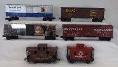 Postwar AMT/KMT O Gauge box and stock cars plus others some in box Newbraugh Brothers Toys