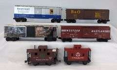 Postwar AMT/KMT O Gauge box and stock cars plus others some in box Newbraugh Brothers Toys