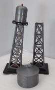 Marx O Gauge Train Accessories: Search Light Towers, Water Towers, Revolving Beacon & Crane