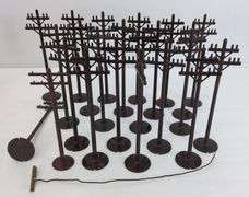 Marx O Gauge Train Accessories Crossing Signal, Crossing Gates, Signs, Telephone Poles, and More