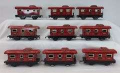 Lot of (17) Marx O Gauge NYC Caboose 556, NYC Caboose 694 variations