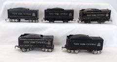 Lot of 14 Marx O Gauge New York Central and Nickel Plate Road wedge tenders