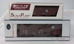 Crown Model Products and Right-of-Way Industries O Gauge Model Train Cars