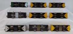 Wyandotte Hafner lithographed tinplate freight and passenger train cars
