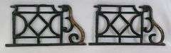 Early Prewar Standard Gauge Cast Iron Toy Train Layout Fence and Gate Sections