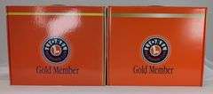 Lionel Railroad Club Gold Member Train Car Sets 1999 19978 and 2000 19991